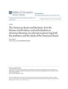 The American dream and literature: how the themes