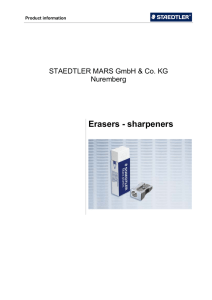 Erasers - sharpeners