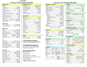 C172 N Checklist - Island Coastal Aviation Inc