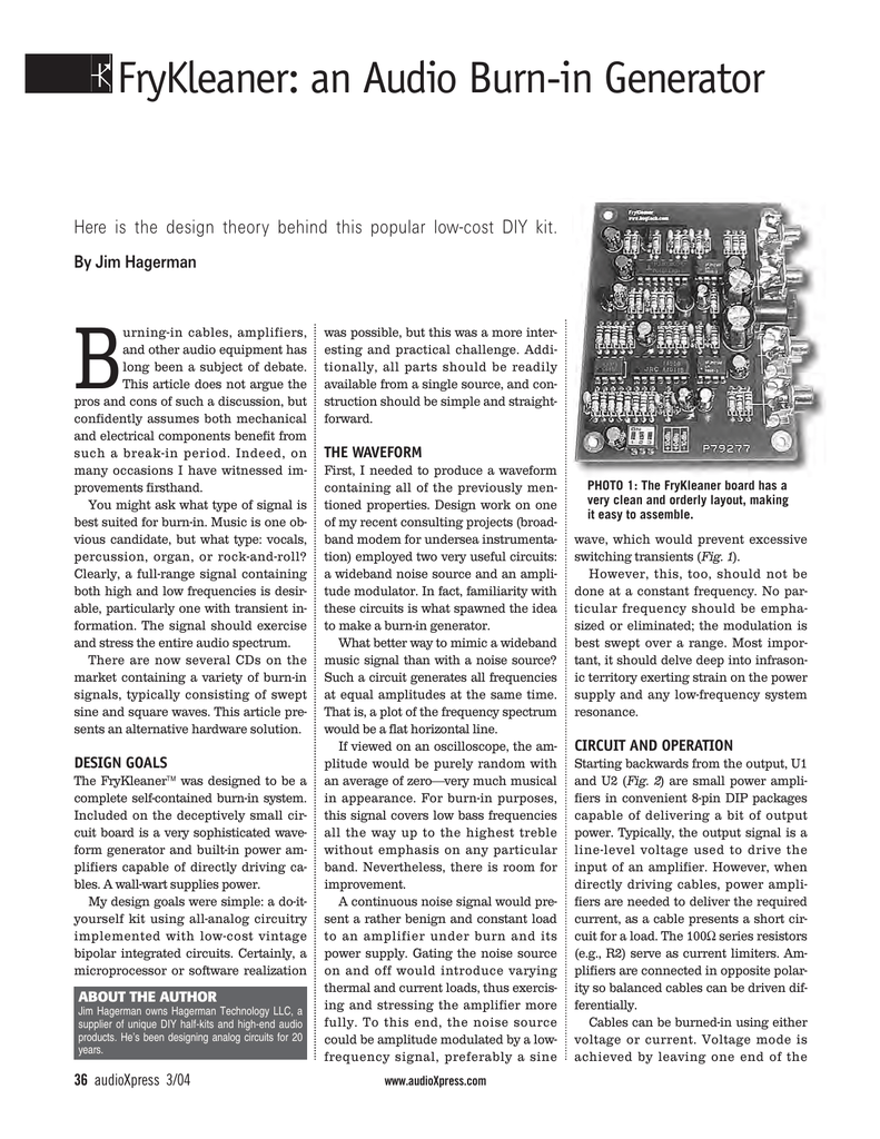 FryKleaner an Audio Burnin Generator