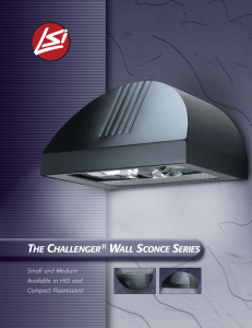 the challenger ® wall sconce series