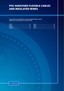 PVC-SHEAtHED FlExIBlE CABlES AnD InSulAtED wIrES