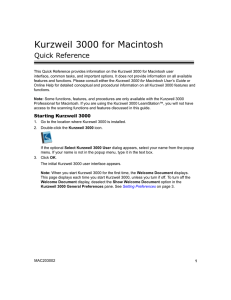 Kurzweil 3000 for Macintosh