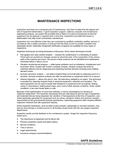 Maintenance Inspections