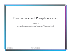 Fluorescence and Phosphorescence