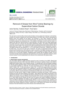 Removal of Grease from Wind Turbine Bearings by
