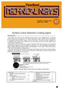 Surface Crack Detection Coating Agent