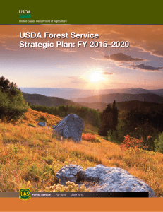 USDA Forest Service Strategic Plan: FY 2015