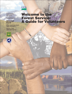 Welcome to the Forest Service: A Guide for