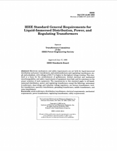 IEEE Standard General Requirements for Liquid