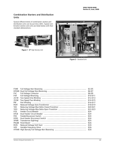 Combination Starters and Distribution Units