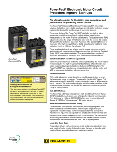 PowerPact® Electronic Motor Circuit Protectors