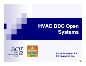 HVAC DDC Open Systems HVAC DDC Open Systems