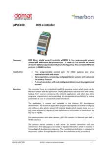 uPLC100 - DDC controller