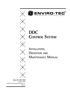DDC IOM - Enviro-Tec
