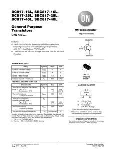 BC817-25LT1G - ON Semiconductor