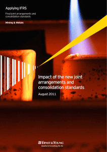 Impact of the new joint arrangements and consolidation standards