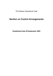 B) Control Arrangements ROC Section