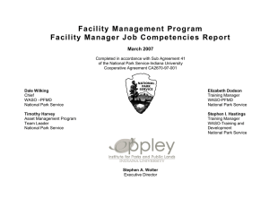 Facility Management Program Facility Manager
