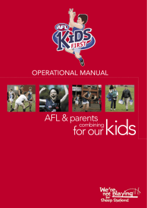 AFL Kids First Op Manual.indd