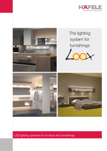 The lighting system for furnishings