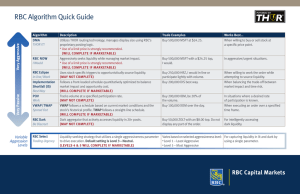 RBC Algorithm Quick Guide
