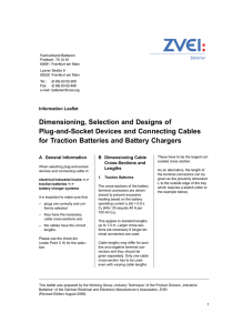 Dimensioning, Selection and Designs of Plug-and-Socket