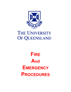 FIRE And EMERGENCY PROCEDURES