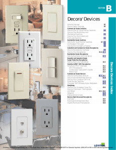 Decora® Devices - Steven Engineering