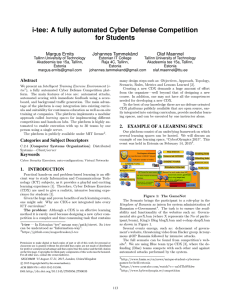 i-tee: A fully automated Cyber Defense Competition for Students