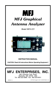 MFJ Graphical Antenna Analyzer