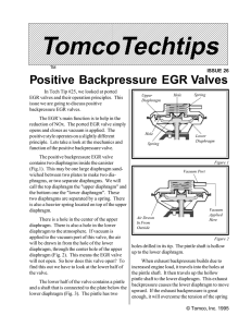 Positive Backpressure EGR Valves