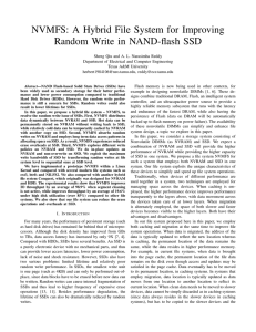 NVMFS: A Hybrid File System for Improving Random Write in NAND