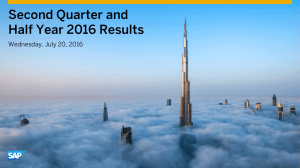 SAP 2016 Q2 Results Presentation