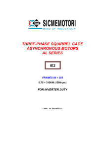 THREE-PHASE SQUIRREL CAGE ASYNCHRONOUS MOTORS AL