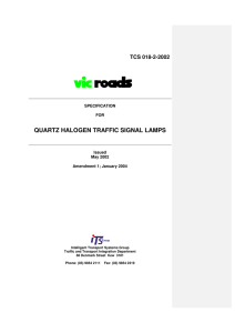 quartz halogen traffic signal lamps