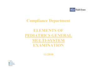 Pediatrics General Multi-System Examination