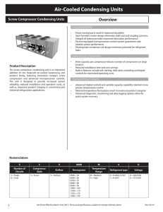 Air-Cooled Condensing Units - Heatcraft Worldwide Refrigeration