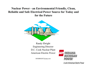 Global Issues Nuclear Power an Environmental Friendly, Clean