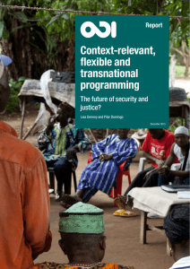 Context-relevant, flexible and transnational programming