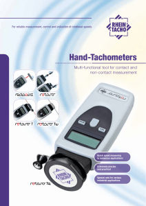 Hand-Tachometers - Rheintacho Messtechnik GmbH