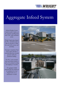 Aggregate Infeed System
