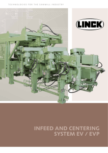 infeed and centering system ev / evp