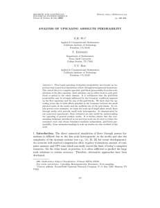 Analysis of Upscaling Absolute Permeability