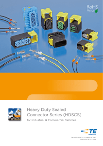 Heavy Duty Sealed Connector Series (HDSCS)