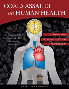 Coal`s assault on Human HealtH - Physicians for Social Responsibility