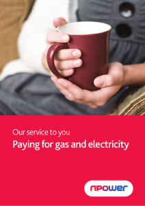 Paying for gas and electricity