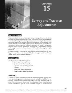 Survey and Traverse Adjustments