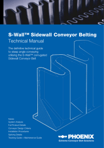 S-Wall™ Sidewall Conveyor Belting