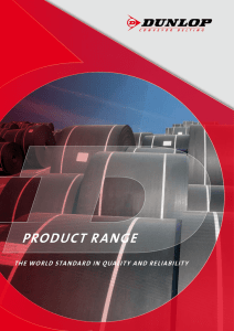product range - Dunlop Conveyor Belting